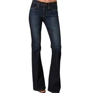 Adriano Goldschmeid Farrah Womens 70s Bell Bottom Dark Wash Jeans Size 27 LONG